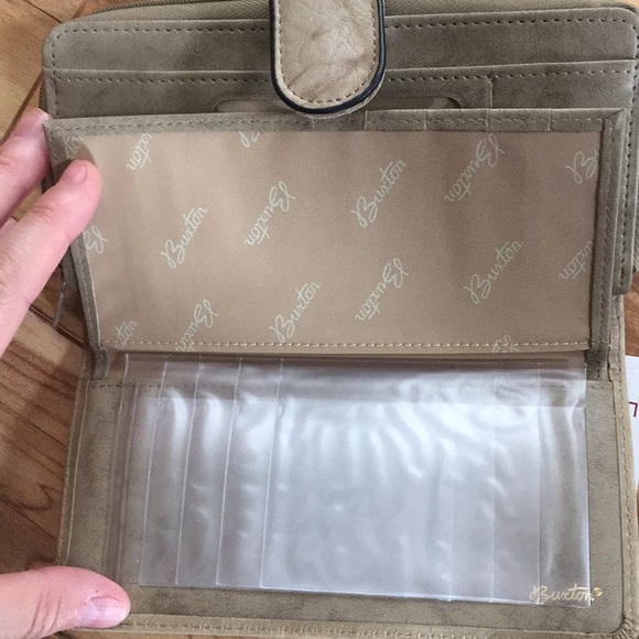 Buxton wallet tan has tags leather - Picture 2 of 8